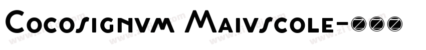 Cocosignum Maiuscole字体转换
